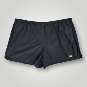 NEW New Balance Shorts Mens 4XL Black 5" Inseam Short Running Athletic NB Dry